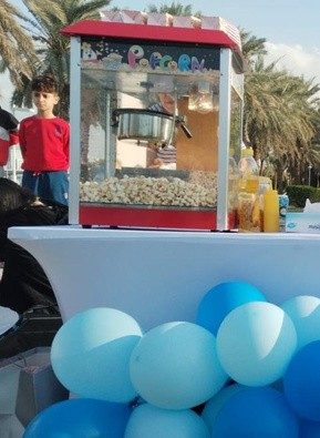 Tabletop popcorn machine for hire in Dubai