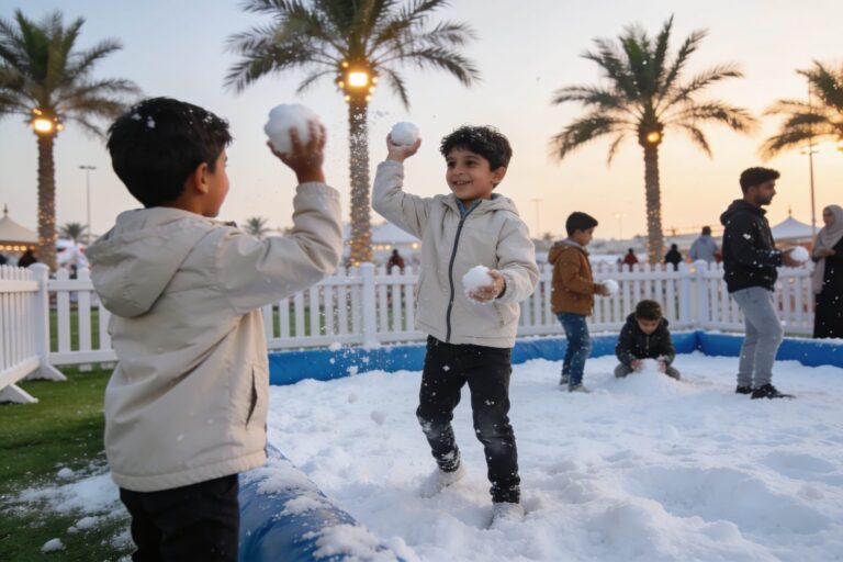Snow play zone in Dubai