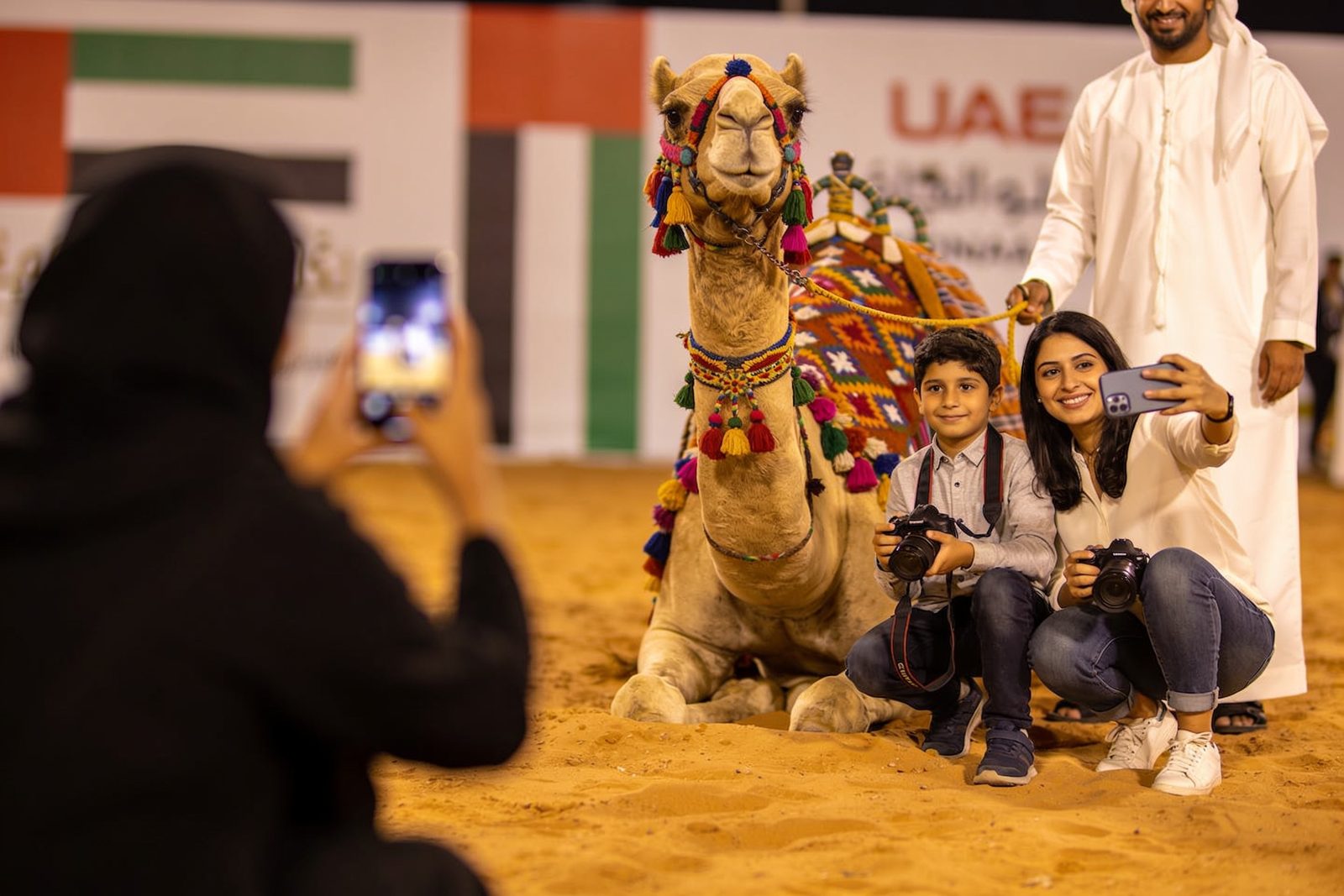 Camel ride experience for UAE National Day in Dubai