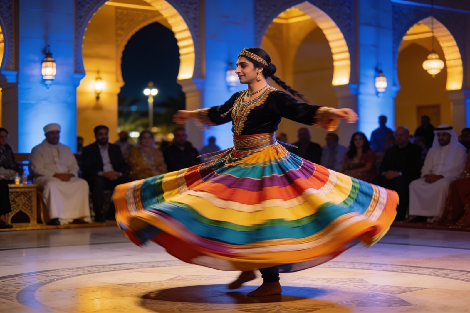 Tanoura dancer for UAE National Day in Dubai